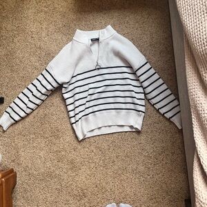 Black and white stripped sweater. Size small